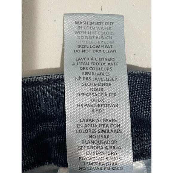 Good American Womens Distressed Skinny Jeans Size 8/29 Blue Raw Hem Cotton Blend - Picture 15 of 15